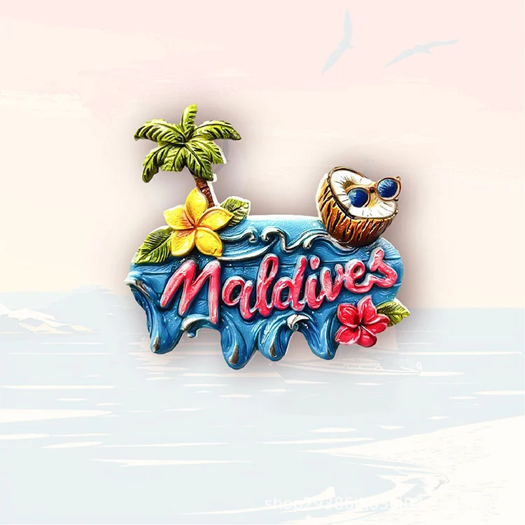 Wooden Travel Souvenir Fridge Magnet